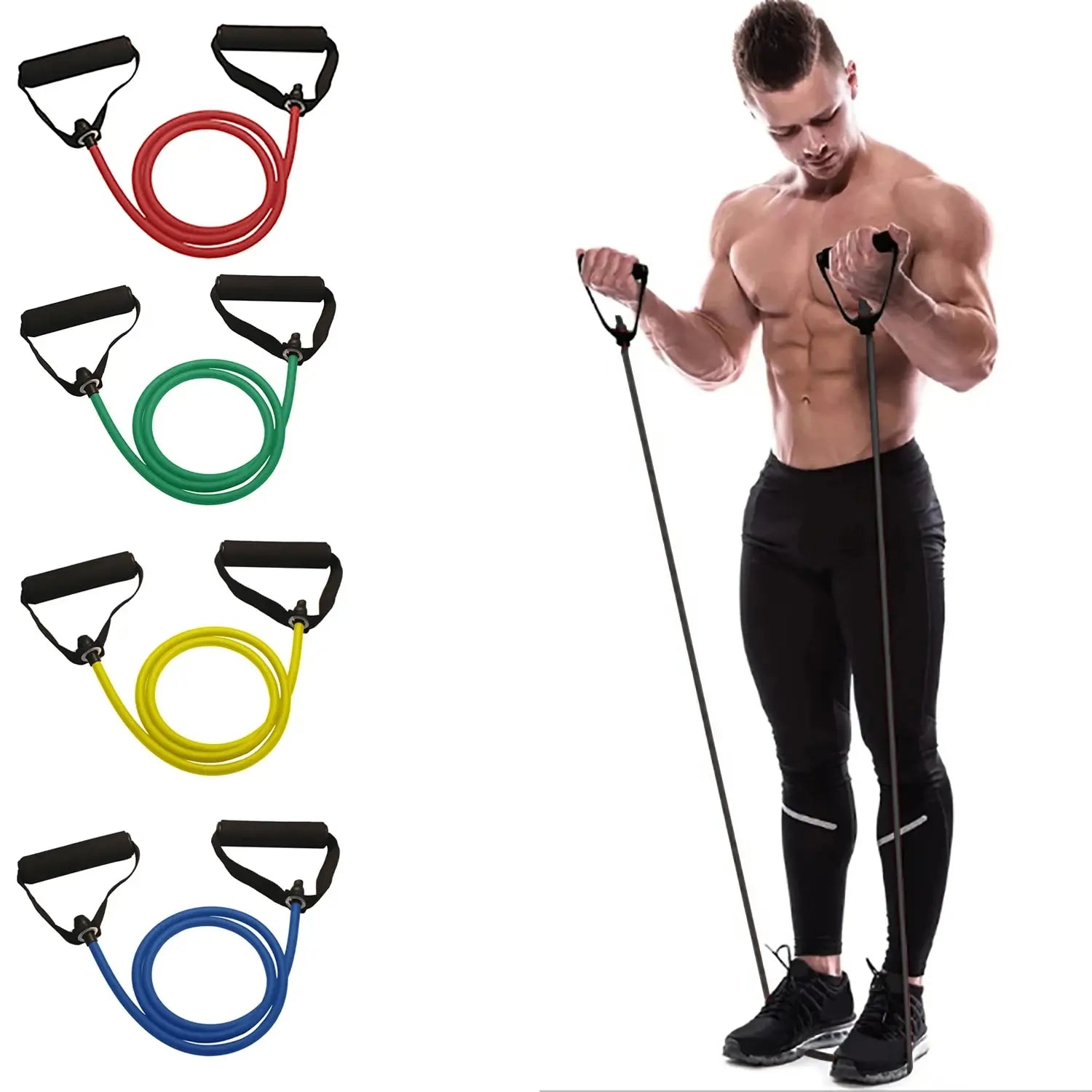 Resistance Bands With Handles For Men and Women